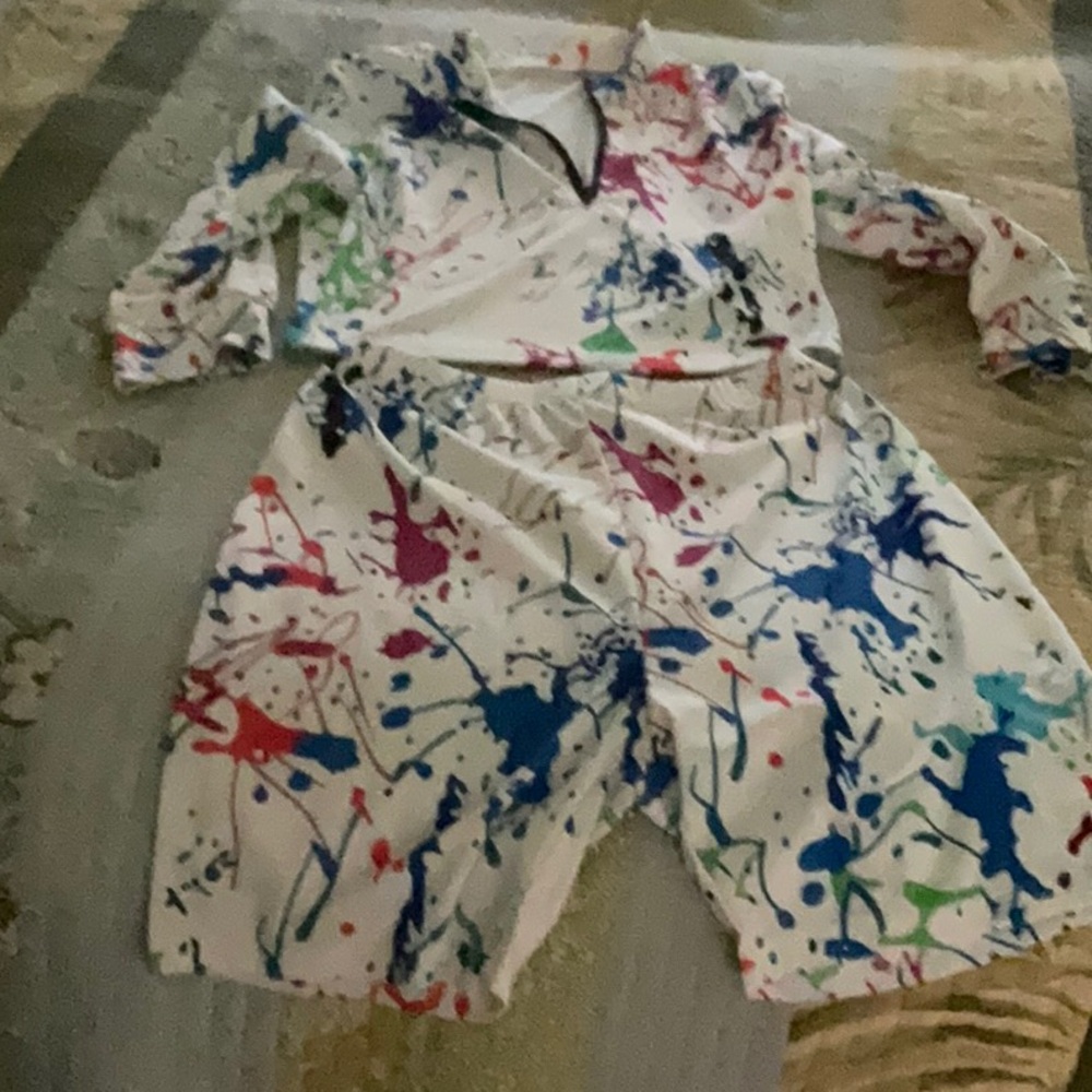 Colorful Splatter Women's Bike Shorts